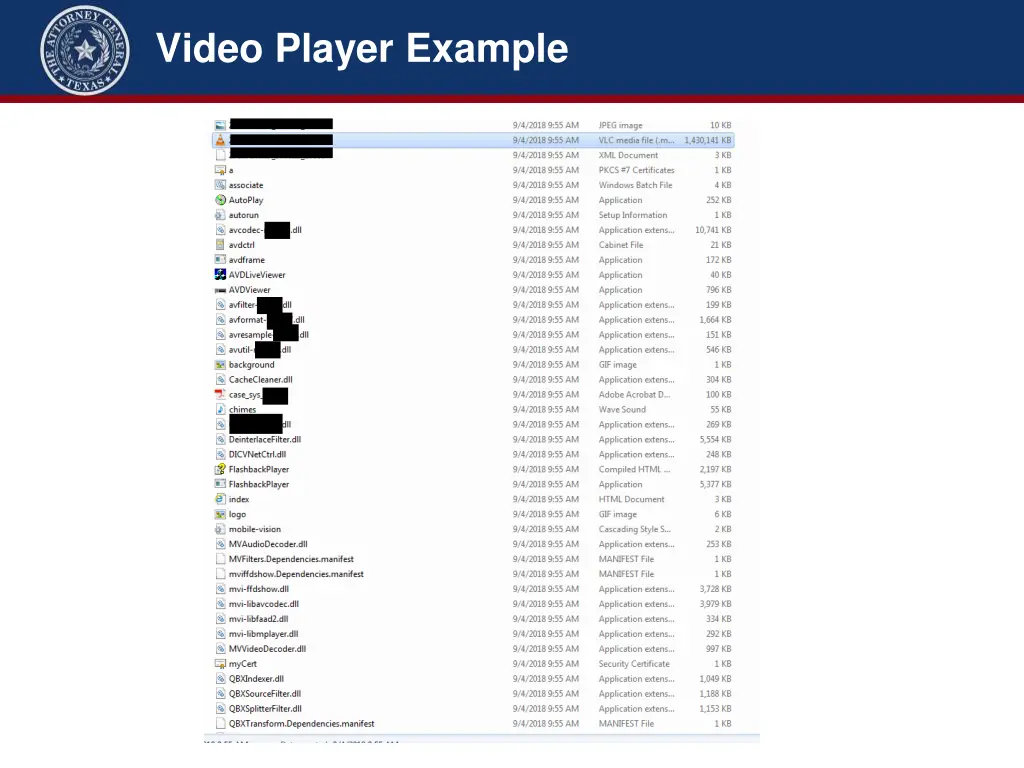 video player example