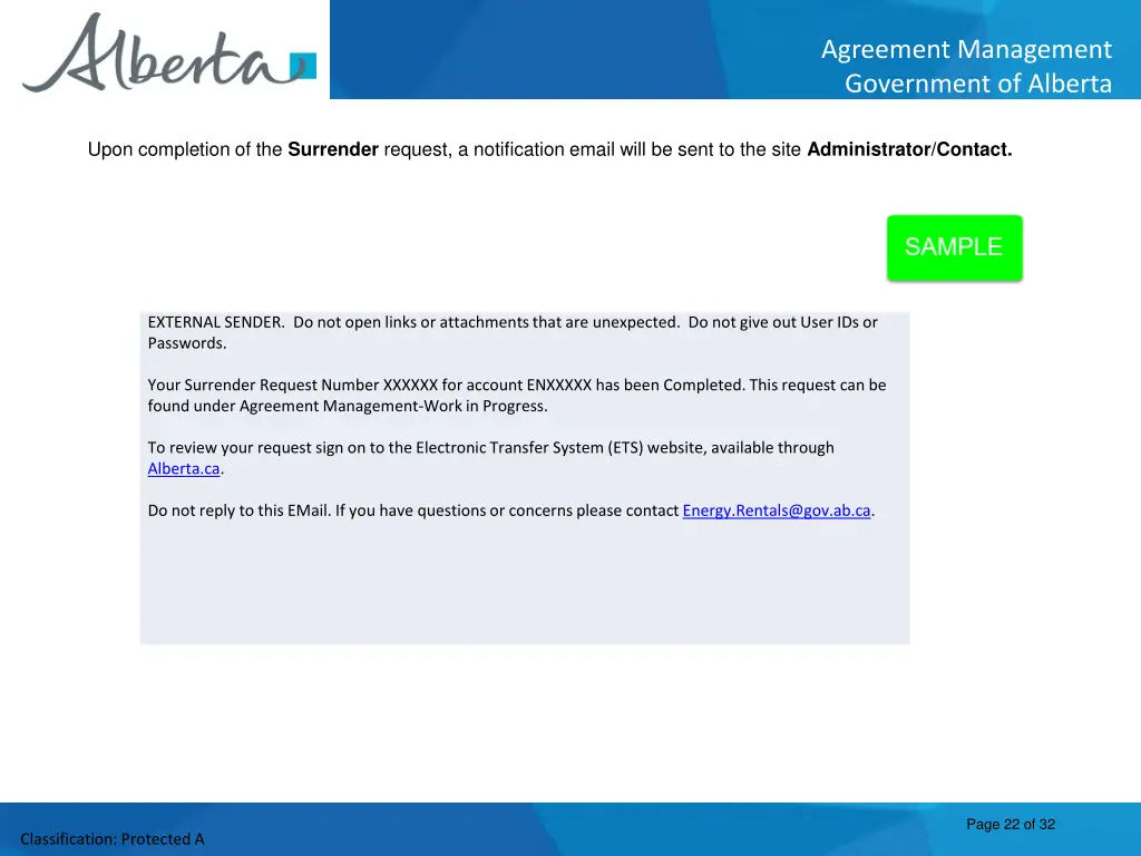 agreement management government of alberta 21