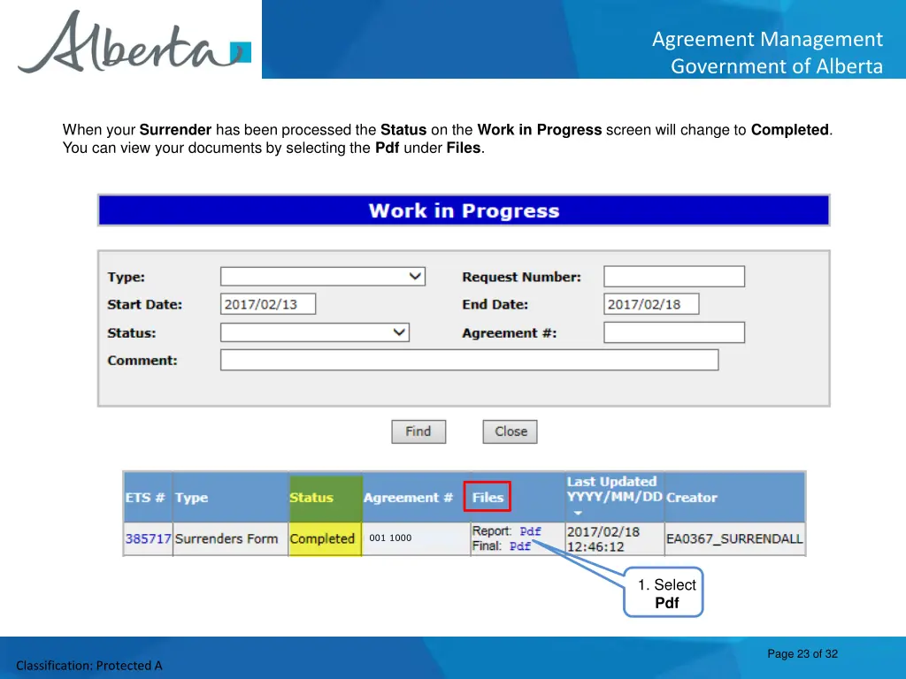 agreement management government of alberta 22