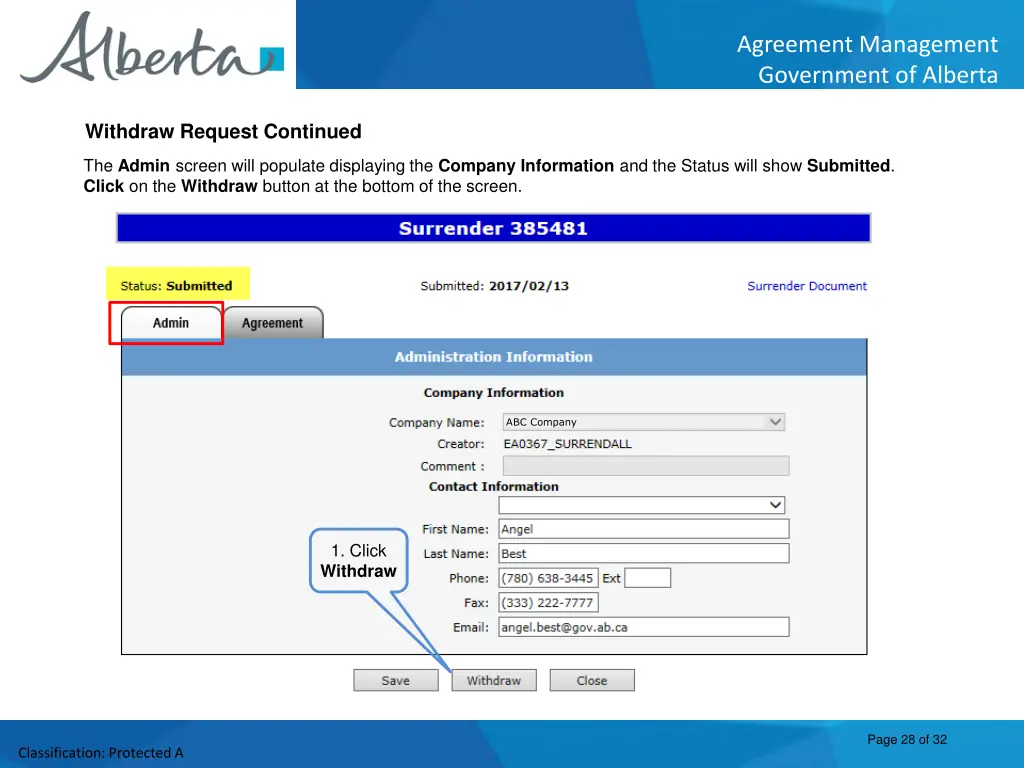 agreement management government of alberta 27