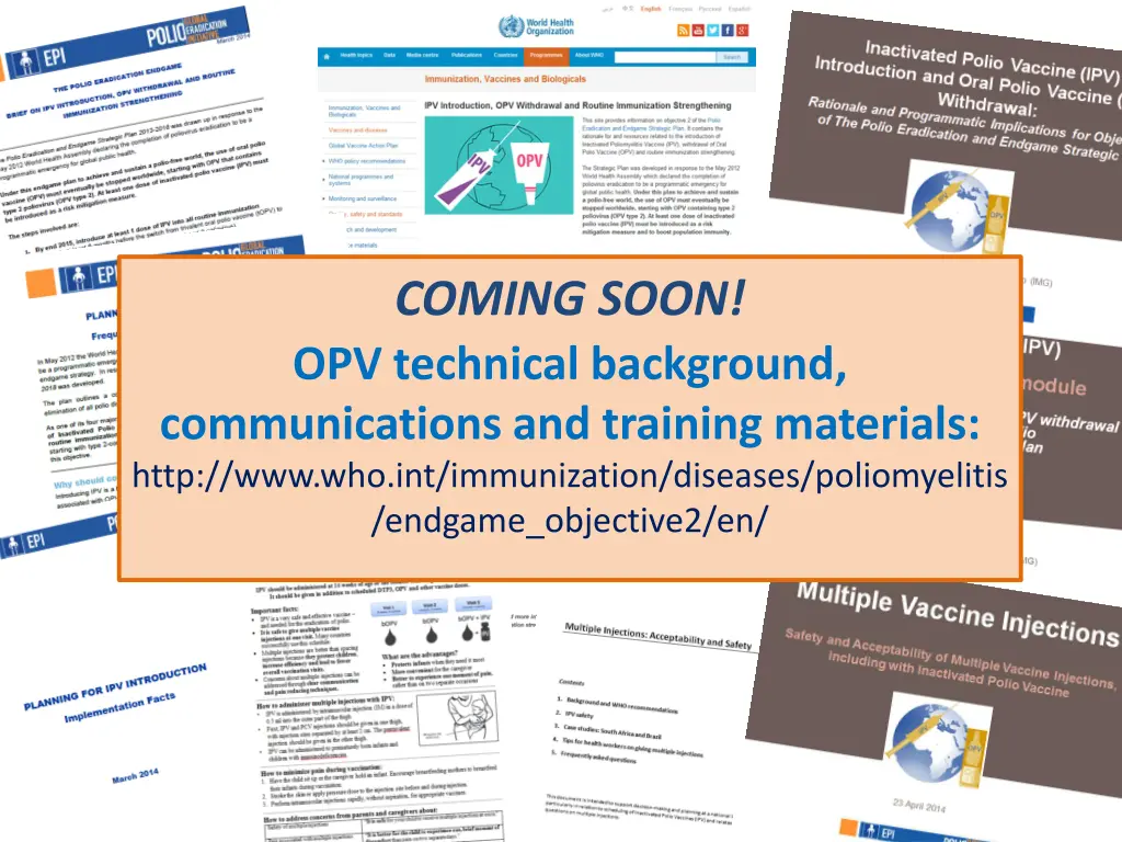 coming soon opv technical background