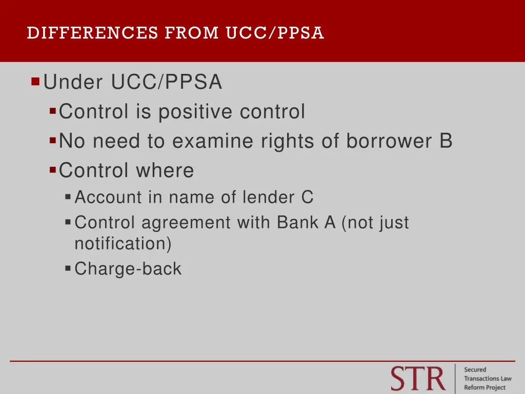 differences from ucc ppsa