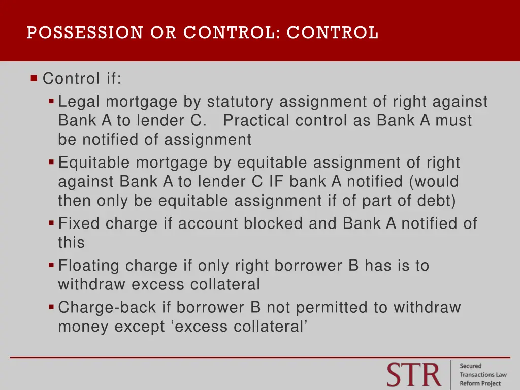 possession or control control 1