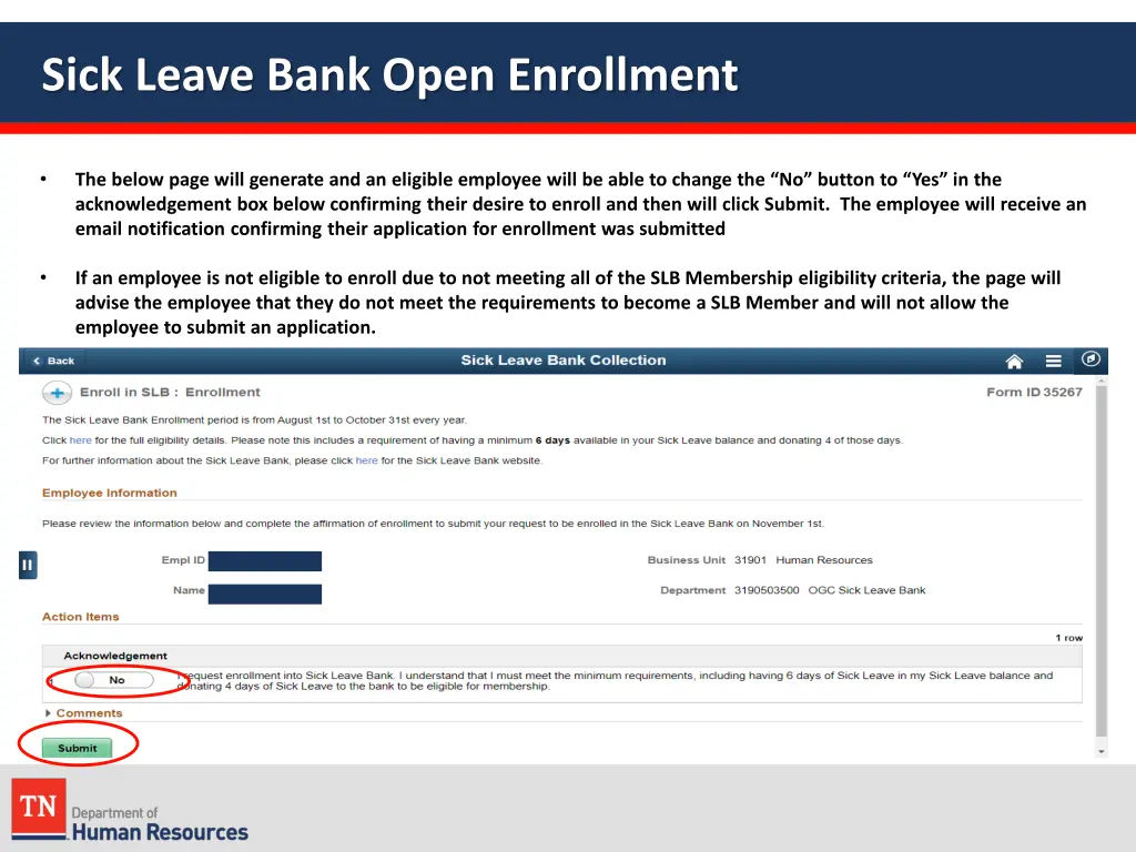 sick leave bank open enrollment 1