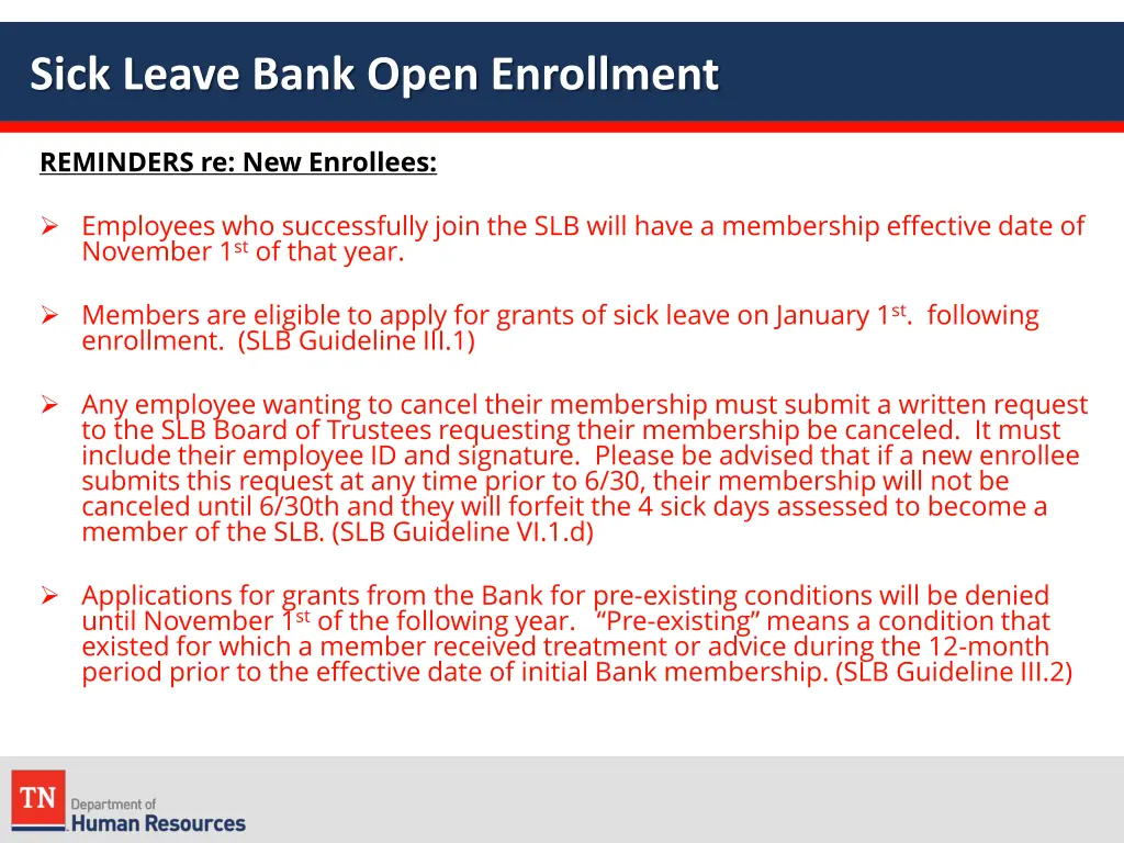 sick leave bank open enrollment 3