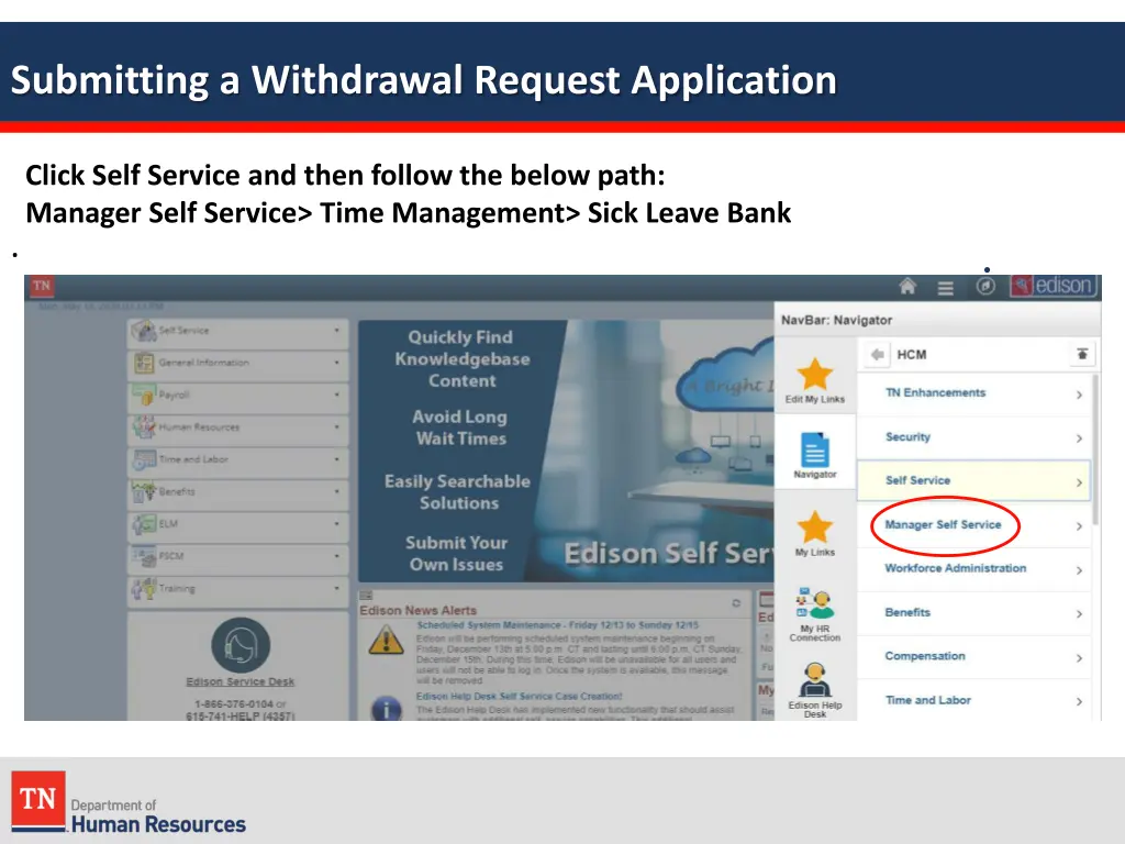 submitting a withdrawal request application 1