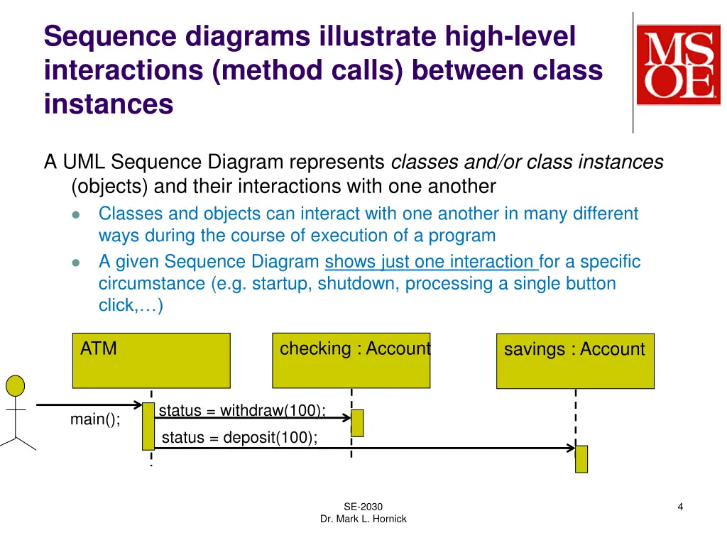 sequence diagrams illustrate high level