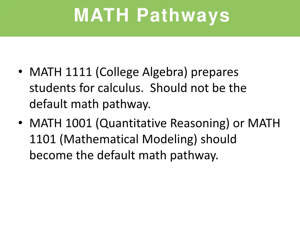 math pathways