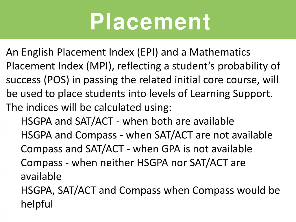 placement 1