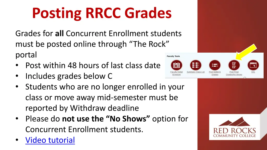 posting rrcc grades