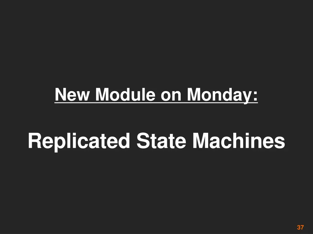 new module on monday