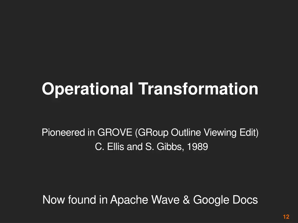 operational transformation