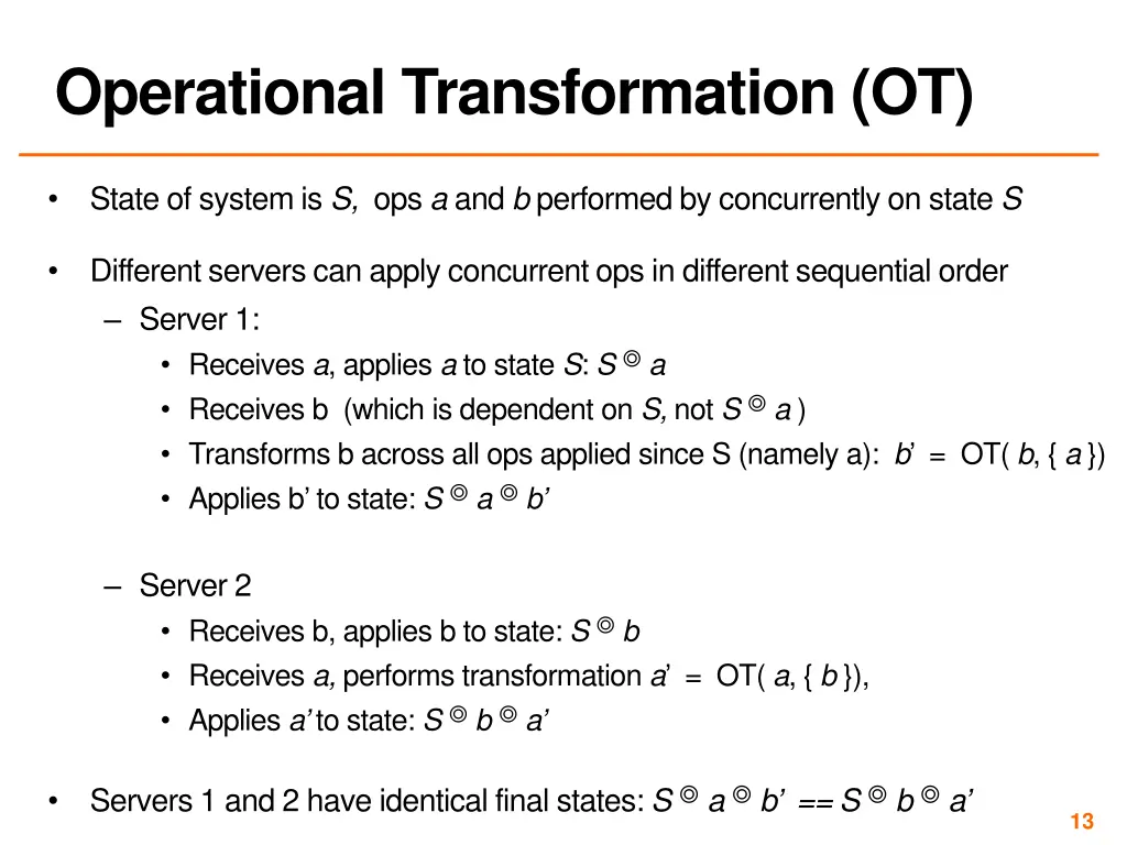 operational transformation ot