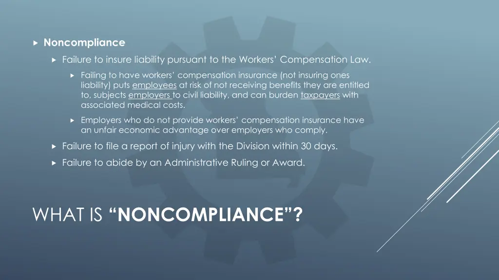 noncompliance