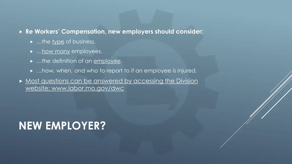 re workers compensation new employers should