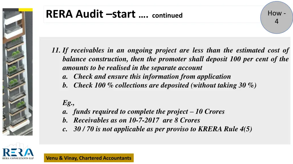 rera audit start continued