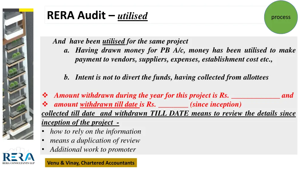 rera audit utilised