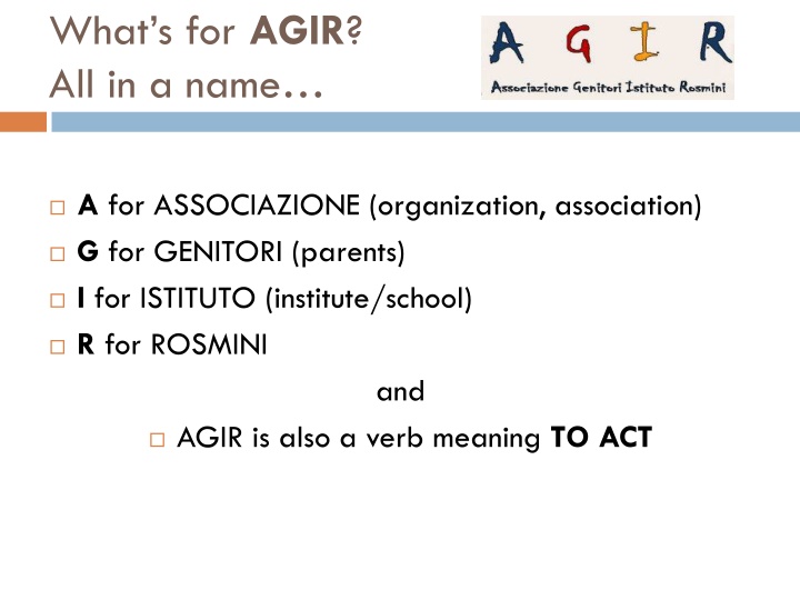 what s for agir all in a name