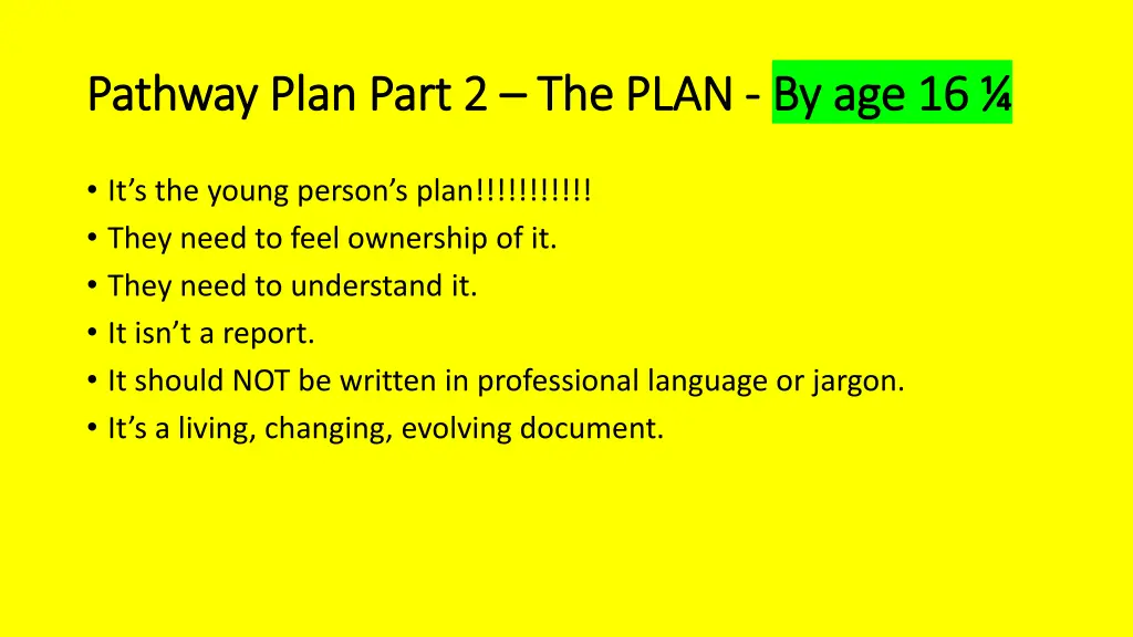 pathway plan part 2 pathway plan part 2 the plan