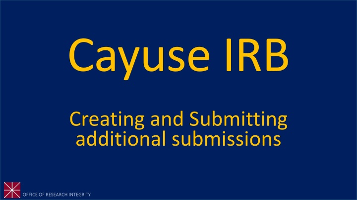 cayuse irb