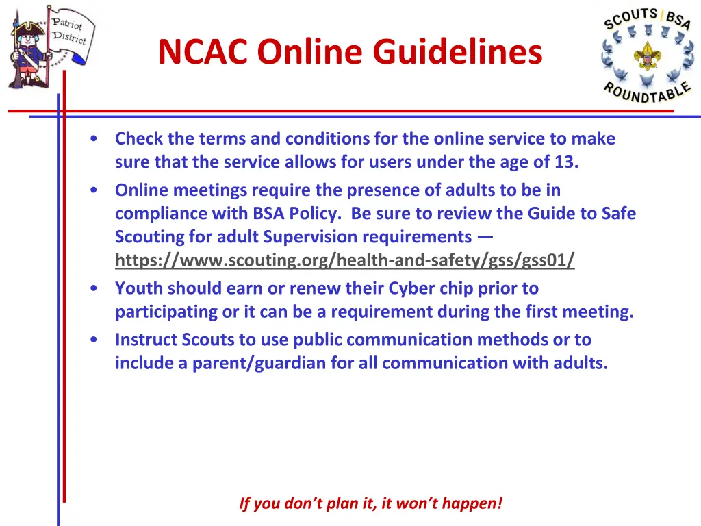 ncac online guidelines