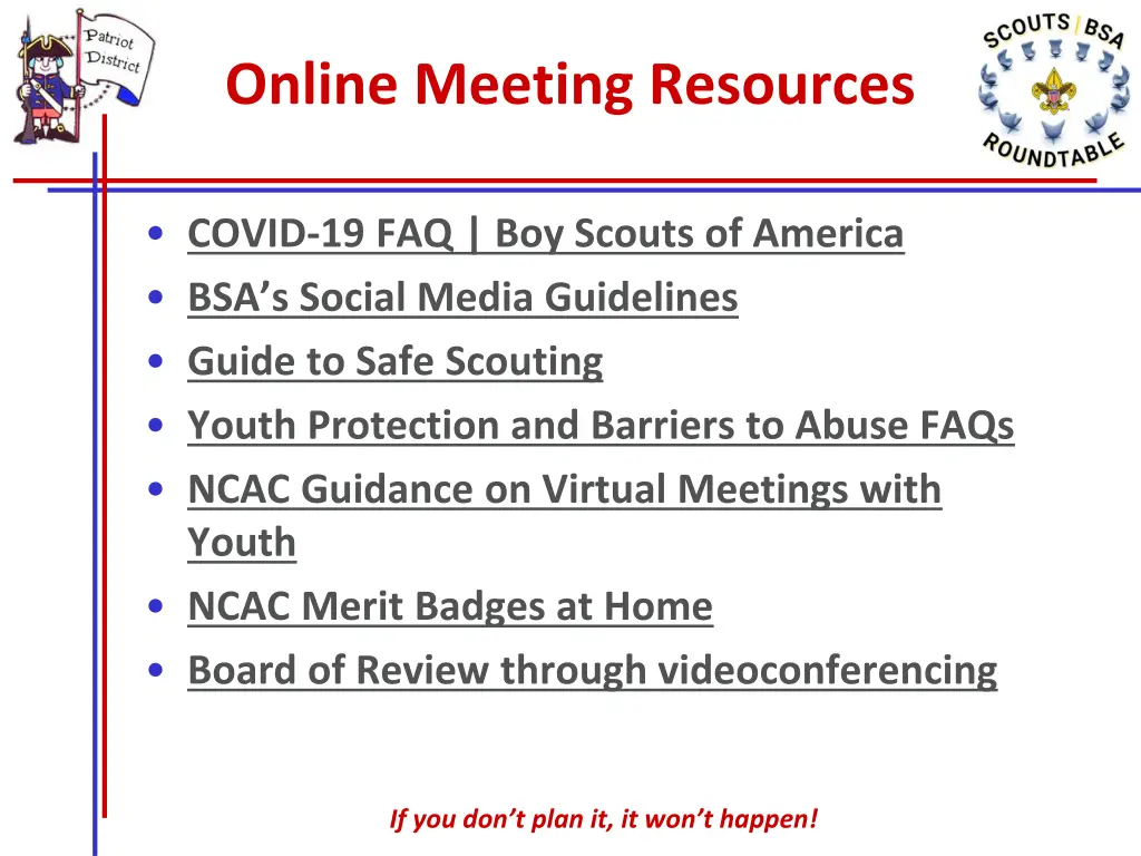 online meeting resources