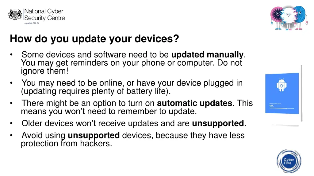 how do you update your devices