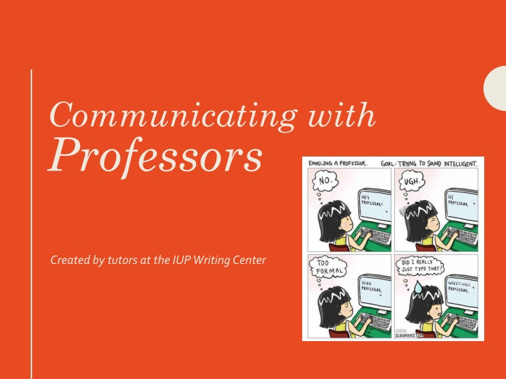 communicating with professors