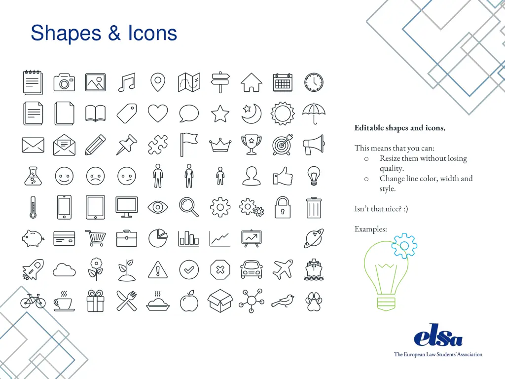 shapes icons