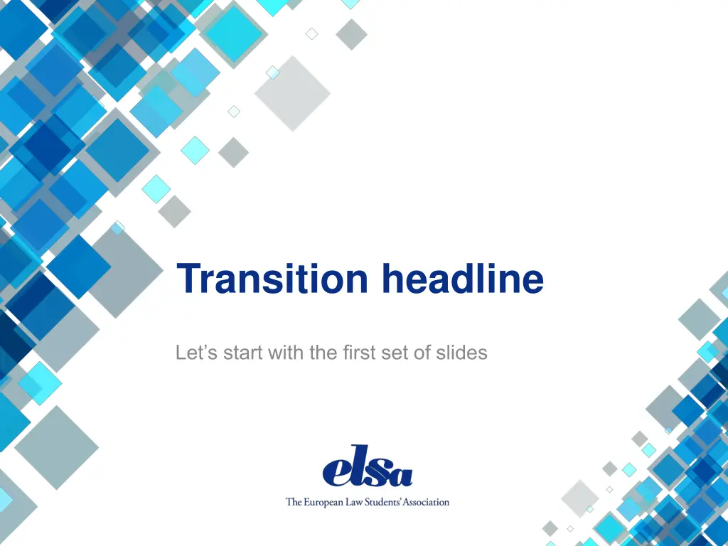 transition headline