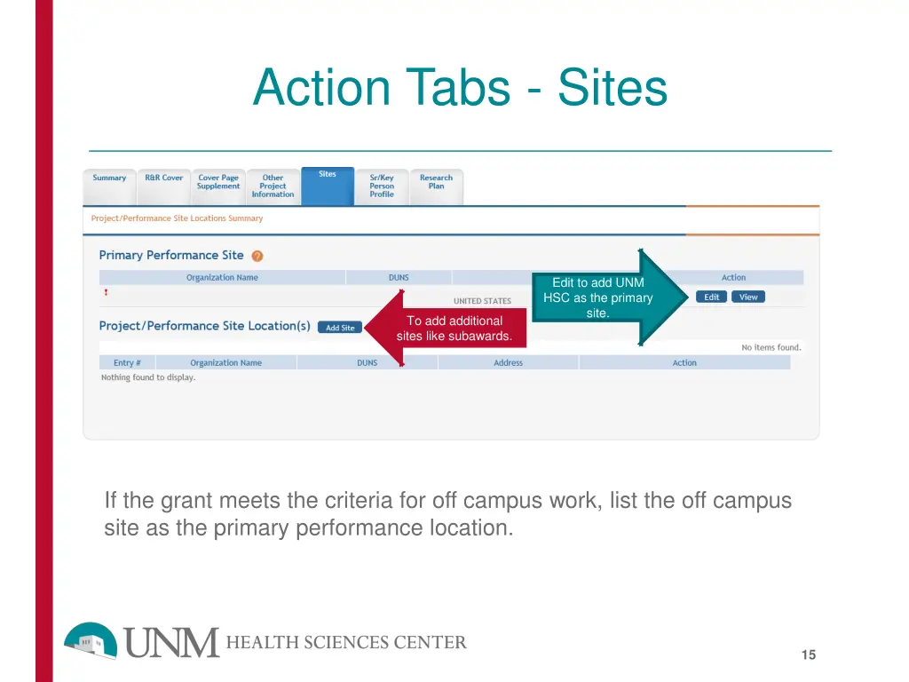 action tabs sites