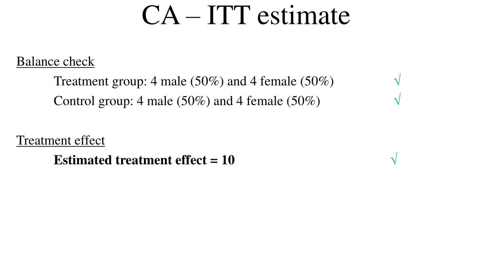 ca itt estimate