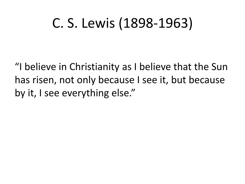 c s lewis 1898 1963