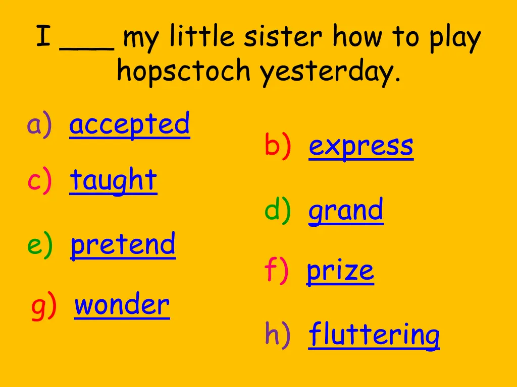 i my little sister how to play hopsctoch