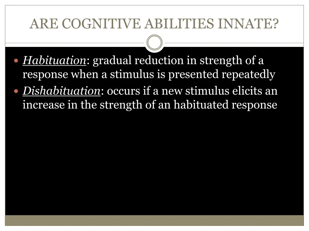 are cognitive abilities innate