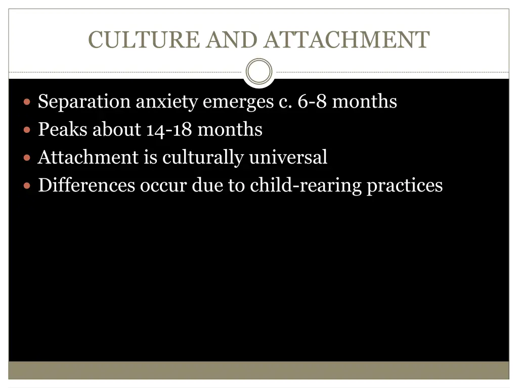 culture and attachment