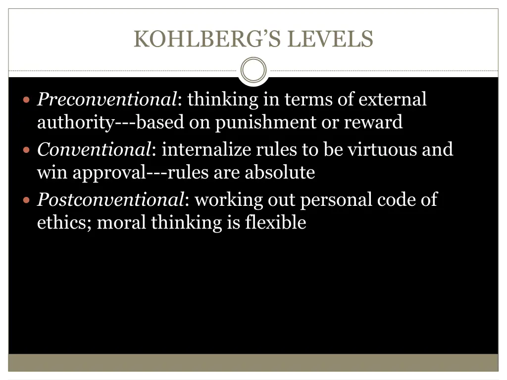 kohlberg s levels