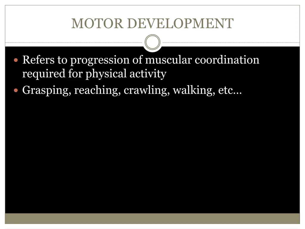 motor development