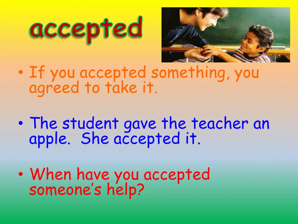 accepted