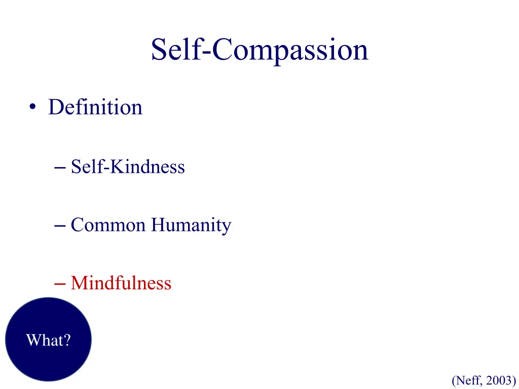 self compassion