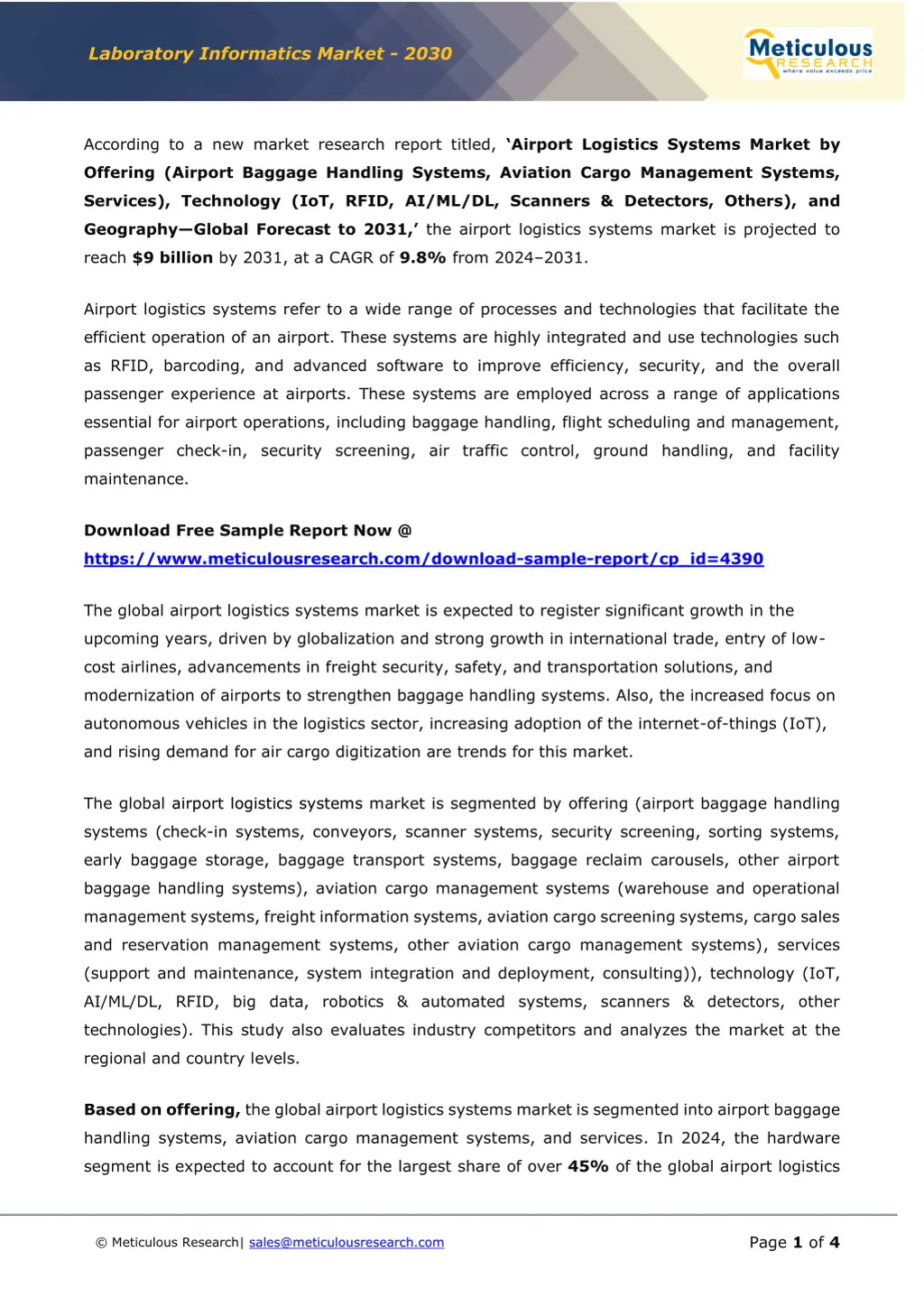 laboratory informatics market 2030