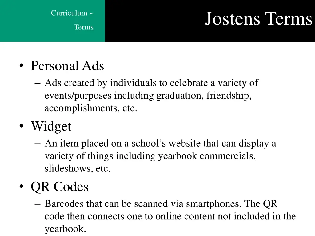 jostens terms 2