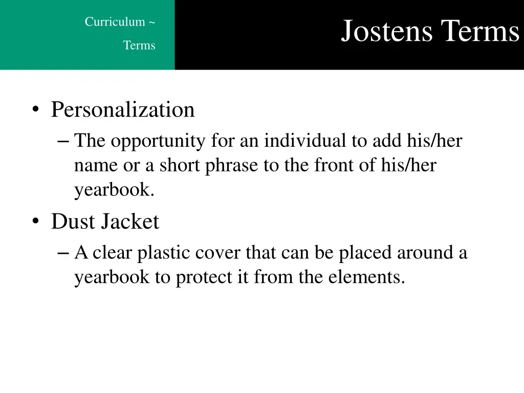 jostens terms 3