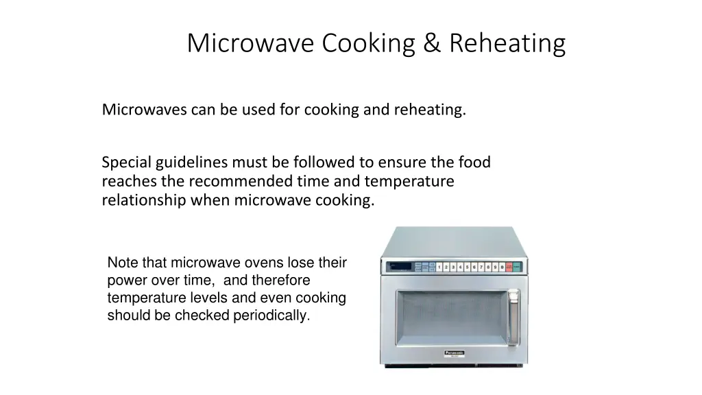 microwave cooking reheating