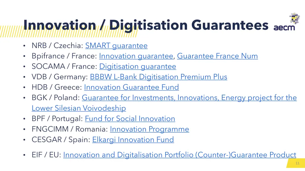 innovation digitisation guarantees