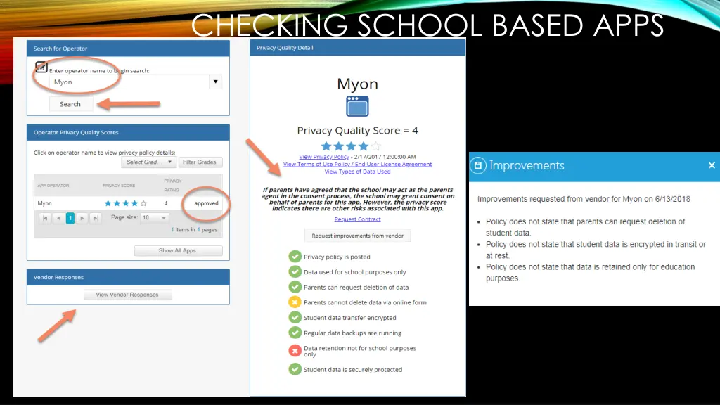 checking school based apps