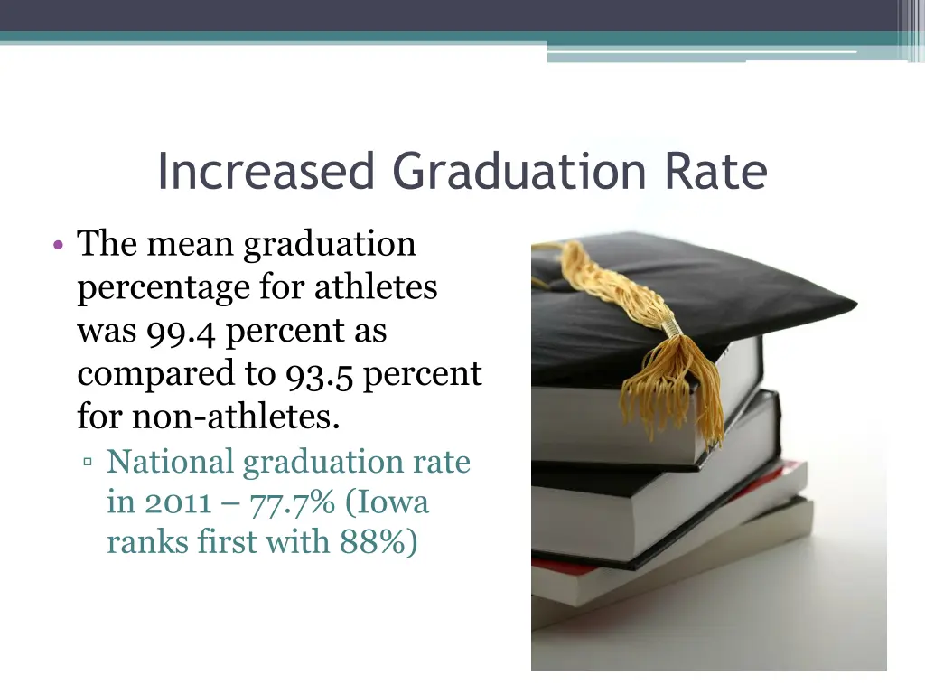 increased graduation rate