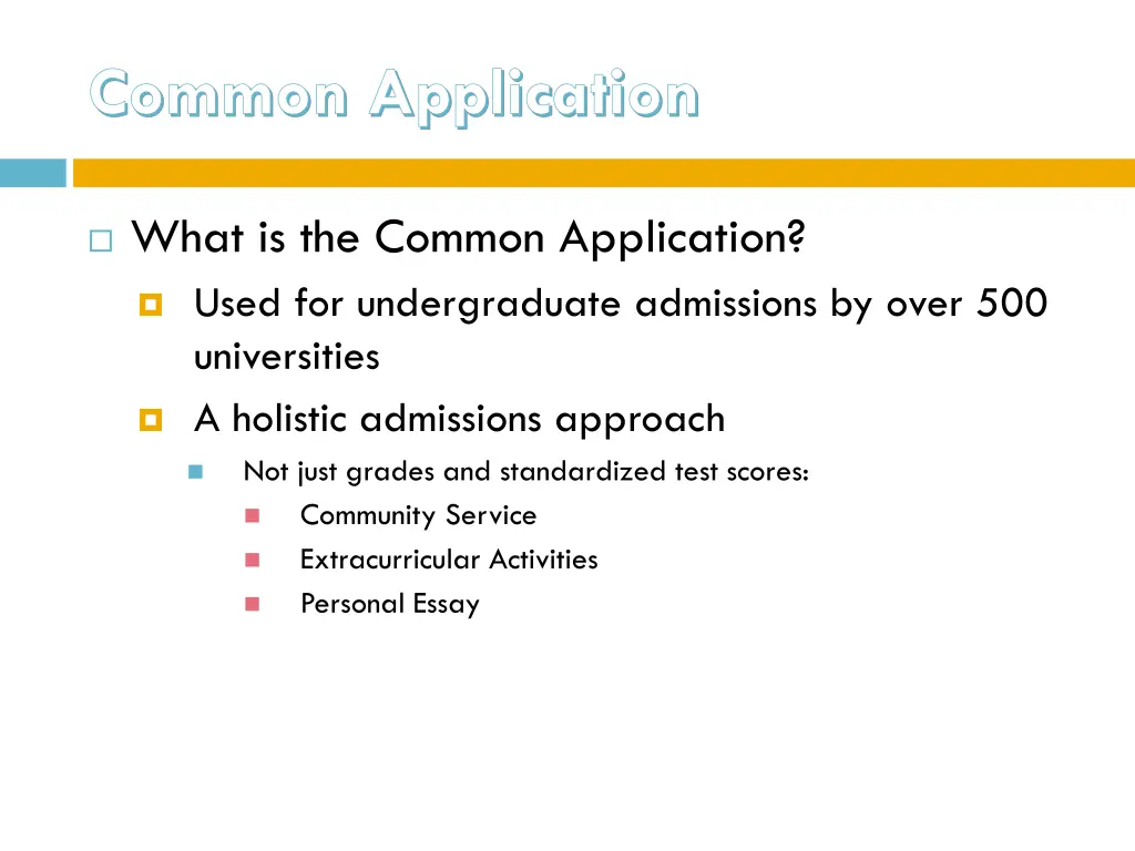 common application