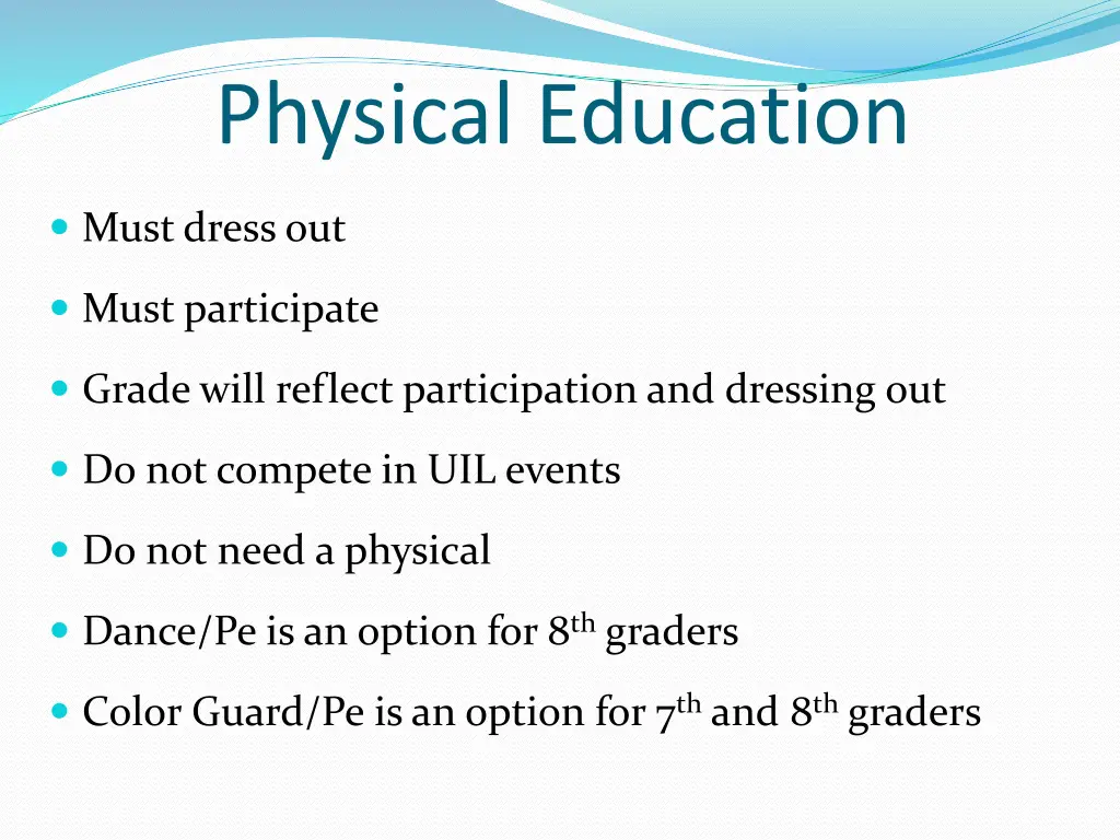 physical education