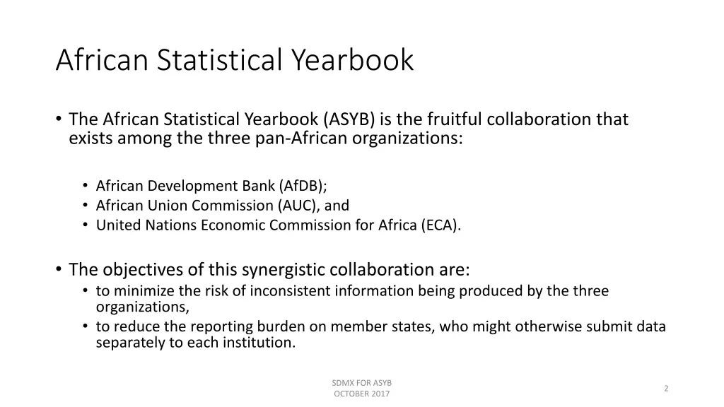 african statistical yearbook